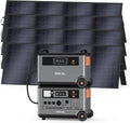 OSCAL 7200Wh Solar Generator PowerMax 6000 with 4x400W Solar Panel, 120/240V Portable Power Station, Max 6000W AC Outlets (9000W Peak), LiFePO4 Battery Power Station for Home, Camping, RV, Emergency