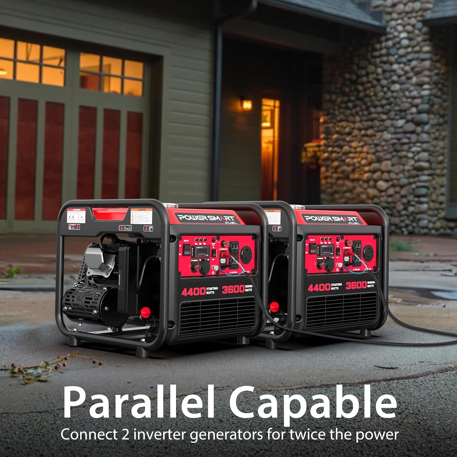 PowerSmart 4400-Watt Portable Generator with Inverter Technology, 30 amp for Home Use and Emergency Backup, 2026 EPA Compliant