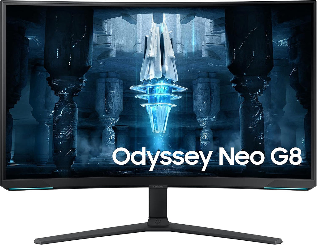 Samsung 2022 32'' Odyssey Neo G8 4K UHD 165Hz 1ms G-Sync 1000R Curved Gaming Monitor, Quantum HDR2000, AMD FreeSync Premium Pro, Ultrawide Game View, DisplayPort, HDMI, Black (Renewed)