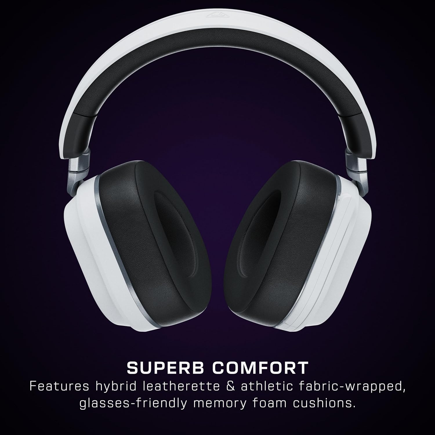 Turtle Beach Stealth 700 Wireless Multiplatform Amplified Gaming Headset for PS5, PS4, PC, Mobile – AI Noise-Cancelling Mic, Bluetooth, Rechargeable Battery, Dual Transmitters, White (Renewed)