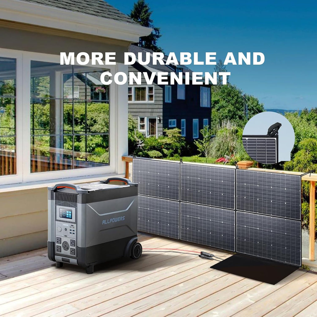 ALLPOWERS S2000 Pro Portable Power Station with SP039 Panel Included, 1451.6Wh MPPT Solar Generator 2400W with Portable Solar Panel 600W for Outdoor Camping Home Emergency