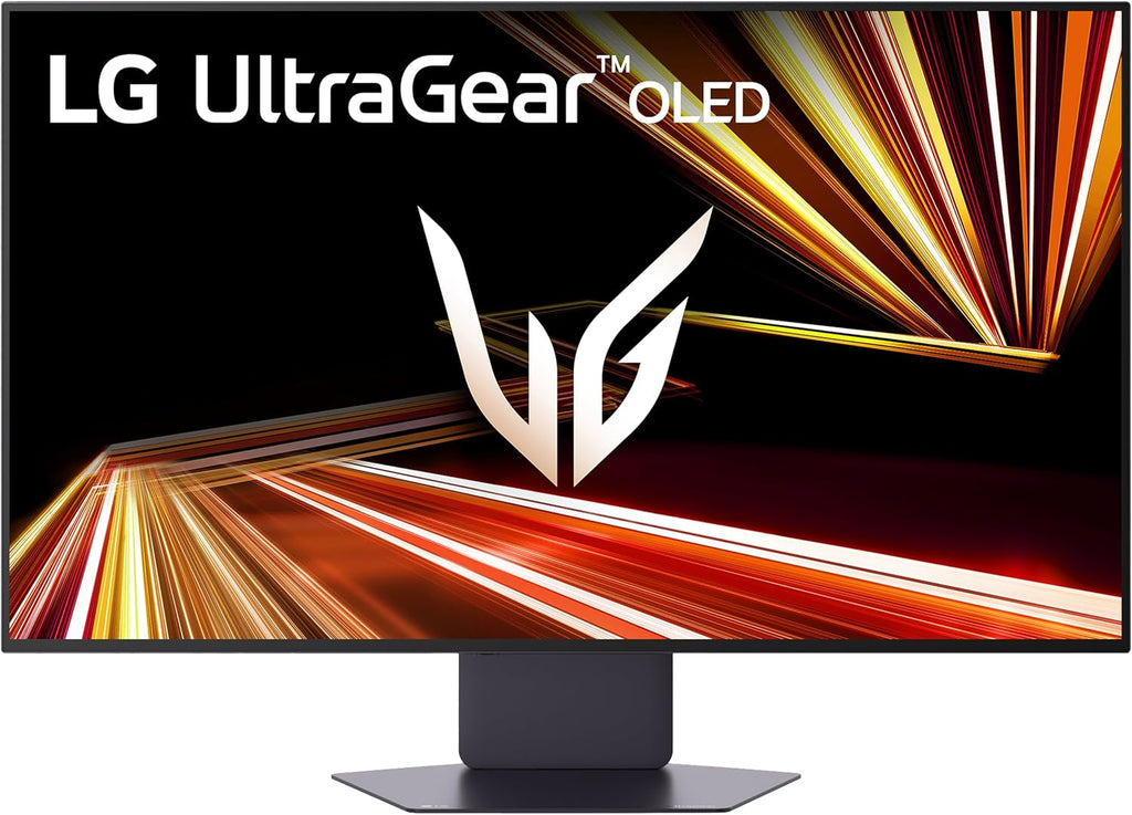 LG 32GX850A-B 32' UltraGear 4K UHD (3840 x 2160) Glossy OLED Gaming Monitor, Dual-Mode 165Hz/330Hz, 0.03ms, G-SYNC, FreeSync Premium Pro, TrueBlack 400, HDMI, DP, Tilt/Height/Swivel/Pivot Stand, Black
