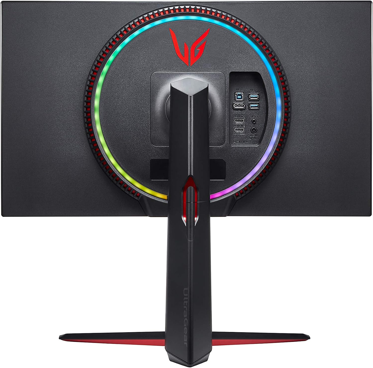 LG 27GN950-B Ultragear Gaming Monitor 27' UHD (3840 x 2160) Nano IPS Display, 1ms Response Time, 144Hz Refresh Rate, G-SYNC Compatibility, AMD FreeSync Premium Pro, Tilt/Height/Pivot Adjustable Stand