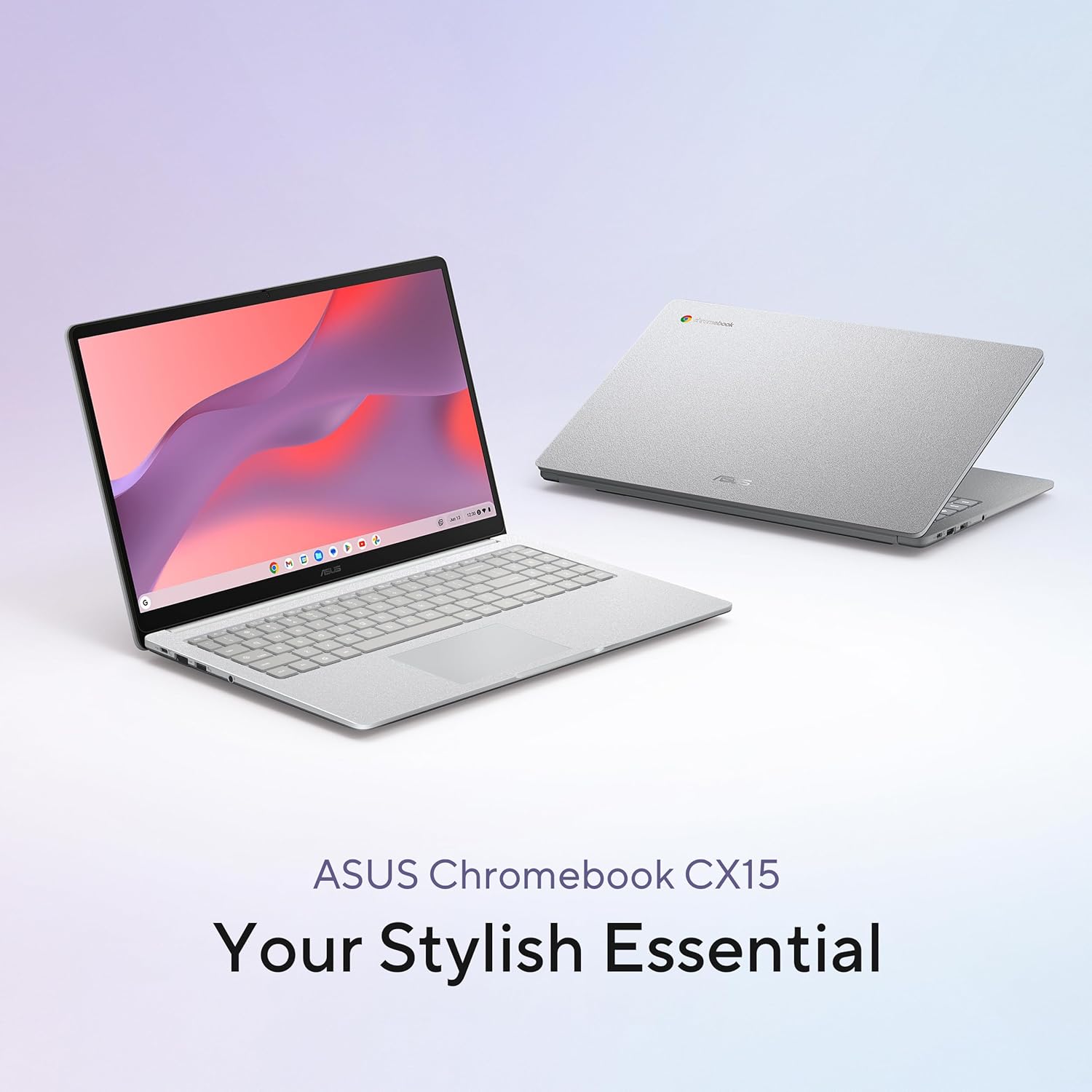 ASUS Chromebook CX15 Laptop, 15.6' FHD Anti-Glare Display, Intel Celeron N4500 Processor, 128GB Storage, 8GB RAM, ChromeOS, Pure Grey, CX1505CKA-AS88F-PG