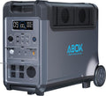 ABOK Ark3600 Portable Power Station, 3840Wh LiFePO4 Battery, 3600W Electric Solar Generator for Garage, Home, Off-Grid Living, Camping, RVs, Outdoor Adventures, Power Outages