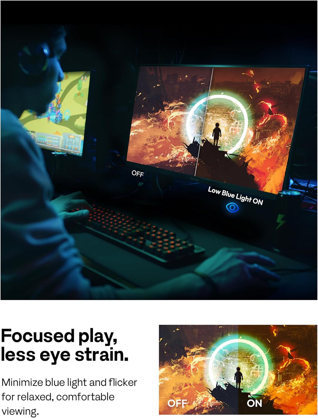 Pixio PX27UM Mini LED White 27 inch Dual Mode UHD 4K 160Hz/FHD 1920x1080 320Hz Fast IPS Panel 1ms GTG Response Time Gaming Monitor with Adaptive Sync HDR and Fully Adjustable Stand