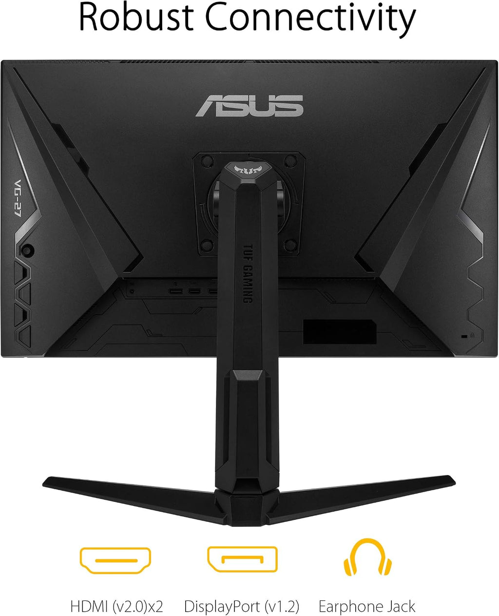 ASUS TUF Gaming VG279QL1A 27' HDR Gaming Monitor, 1080P Full HD, 165Hz (Supports 144Hz), IPS, 1ms, FreeSync Premium, DisplayHDR 400, Extreme Low Motion Blur, Eye Care, HDMI DisplayPort