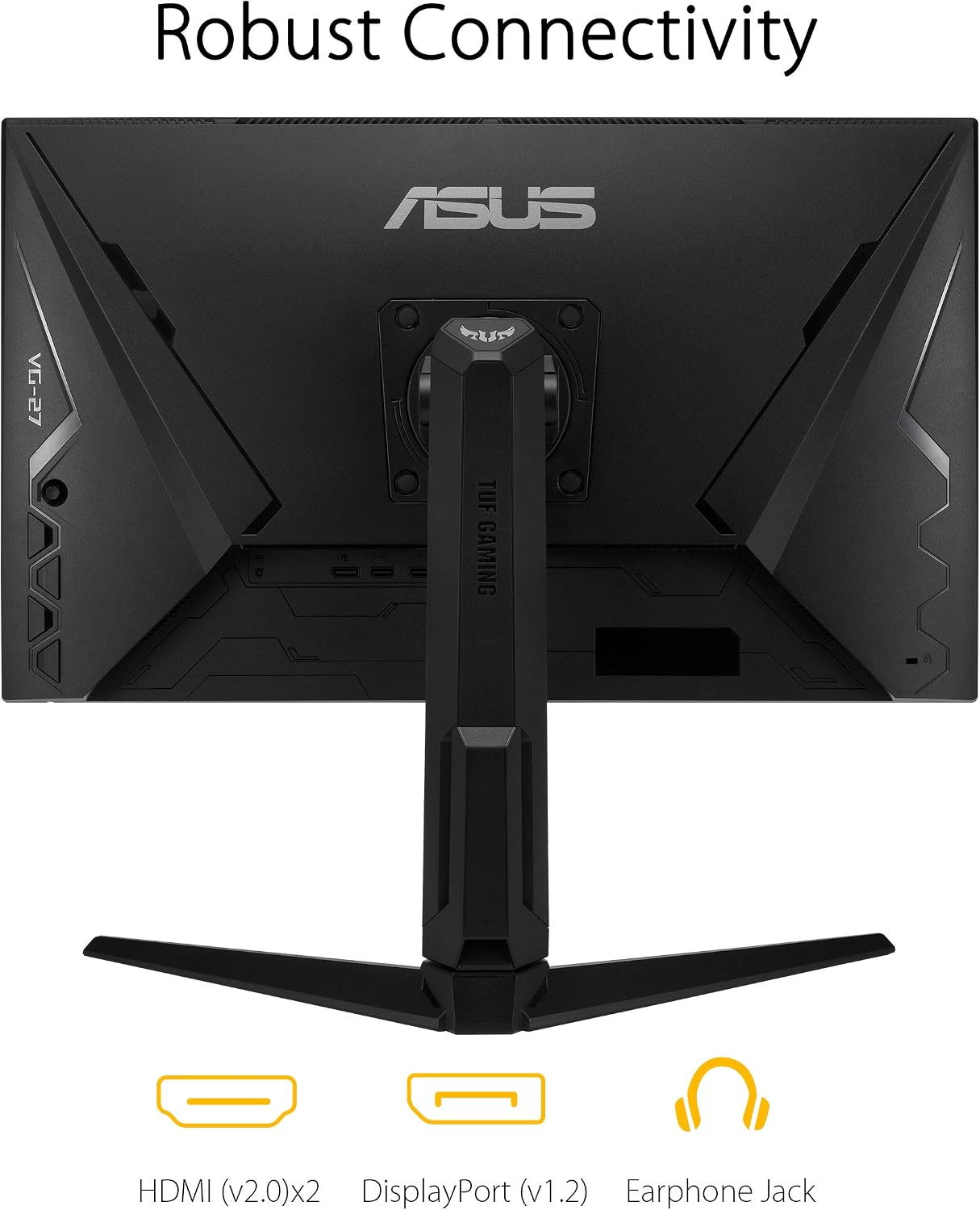 ASUS TUF Gaming VG279QL1A 27' HDR Gaming Monitor, 1080P Full HD, 165Hz (Supports 144Hz), IPS, 1ms, FreeSync Premium, DisplayHDR 400, Extreme Low Motion Blur, Eye Care, HDMI DisplayPort