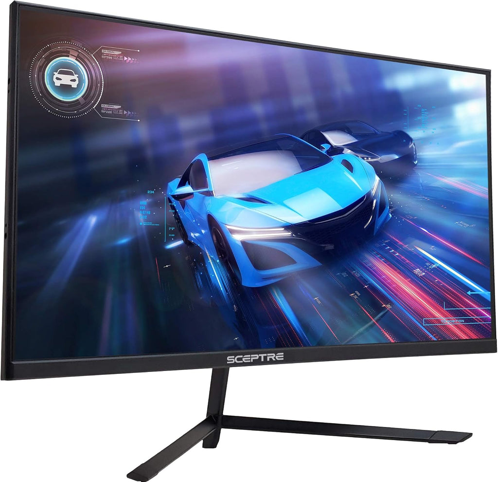 Sceptre IPS 24' LED Gaming Monitor 1ms HDMI DisplayPort up to 165Hz AMD FreeSync Premium Build-in Speakers, Edgeless Machine Black 2021 (E248B-FPN168)