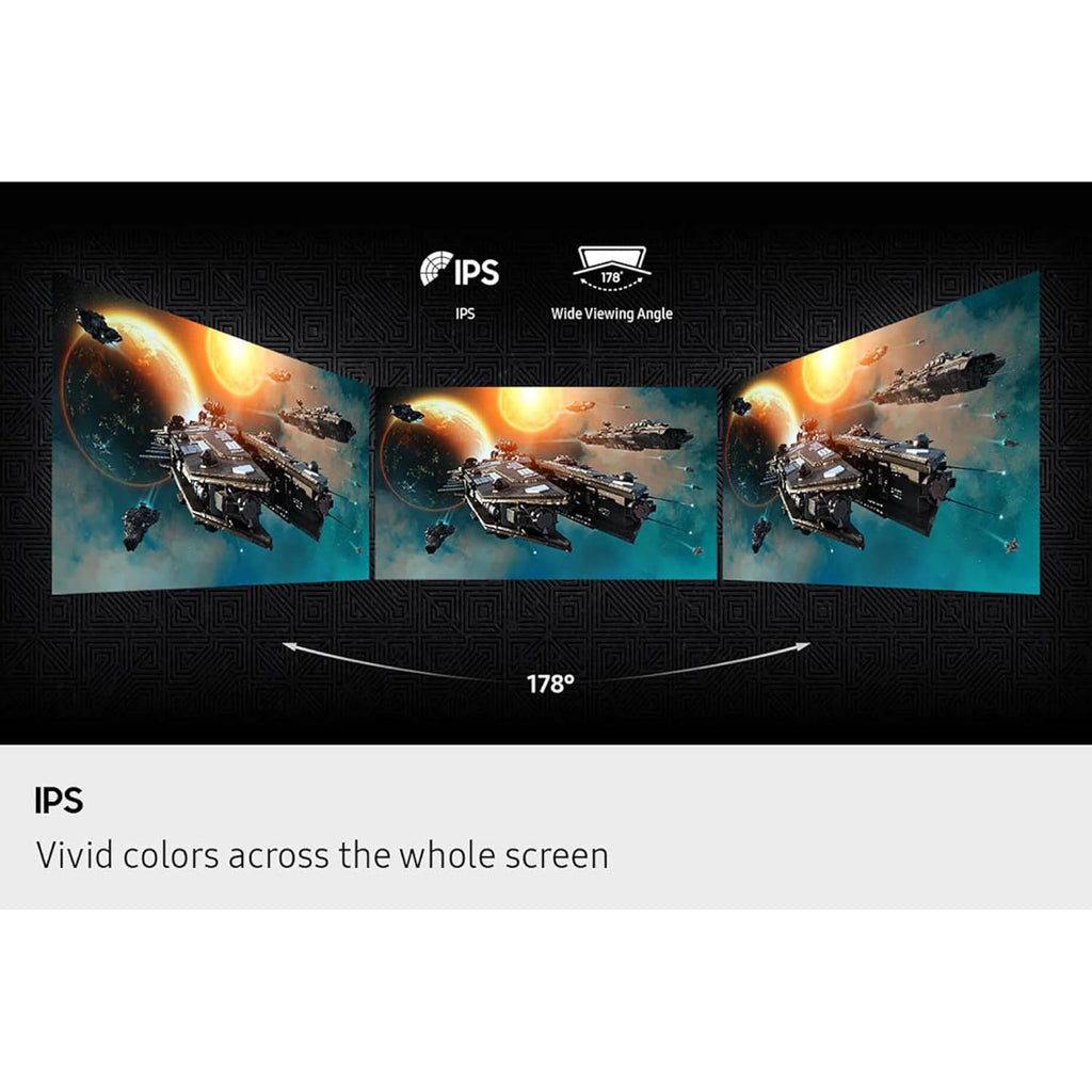 SAMSUNG 27' Odyssey G5 G53F QHD Resolution Gaming Monitor, HDR10, 200Hz Refresh Rate, IPS Panel, AMD FreeSync™ Premium, Black Equalizer, Auto Source Switch, LS27FG53DENXZA