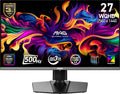 msi, MAG 272QP QD-OLED X50, 27-Inch, WQHD, 2560x1440, Gaming Monitor, Quantum Dot OLED Panel, 500Hz, 0.03ms, DisplayHDR True Black 500, HDMI 2.1, DP 1.4a, USB C (15WPD), Tilt/Height Adjustable, Black