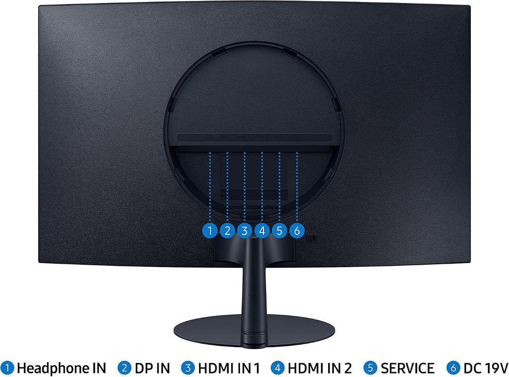 SAMSUNG 27-Inch S39C Series FHD Curved Gaming Monitor, 75Hz, AMD FreeSync, Game Mode, Advanced Eye Comfort, Frameless Display, Built in Speakers, Slim Metal Stand, LS27C392EANXGO, Black