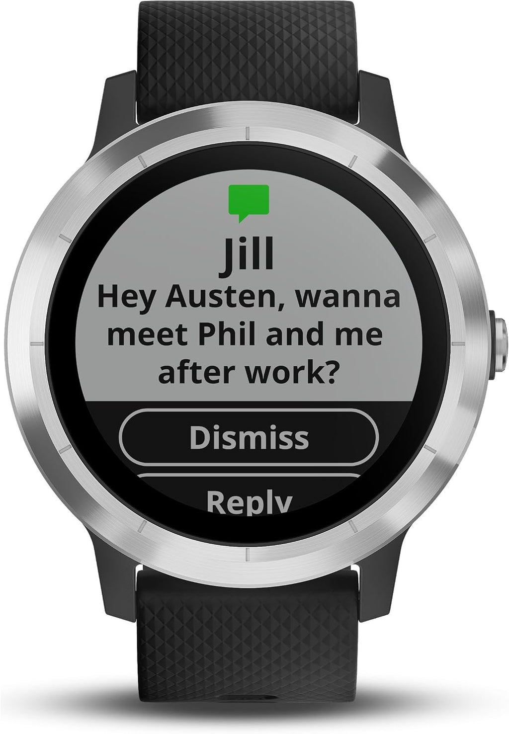 Smartwatch Garmin Vivoactive 3 1,2' GPS Waterproof 5 ATM Glonass Black Stainless Steel