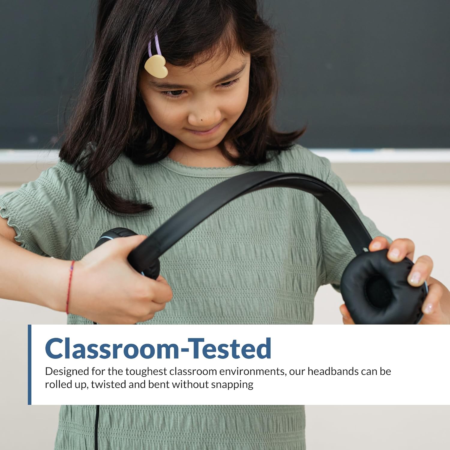 Cyber Acoustics 3.5mm Stereo Headset (AC-5002-80) – Durable, Crisp, and Clear Communication in Classrooms and at Home - 80 Pack