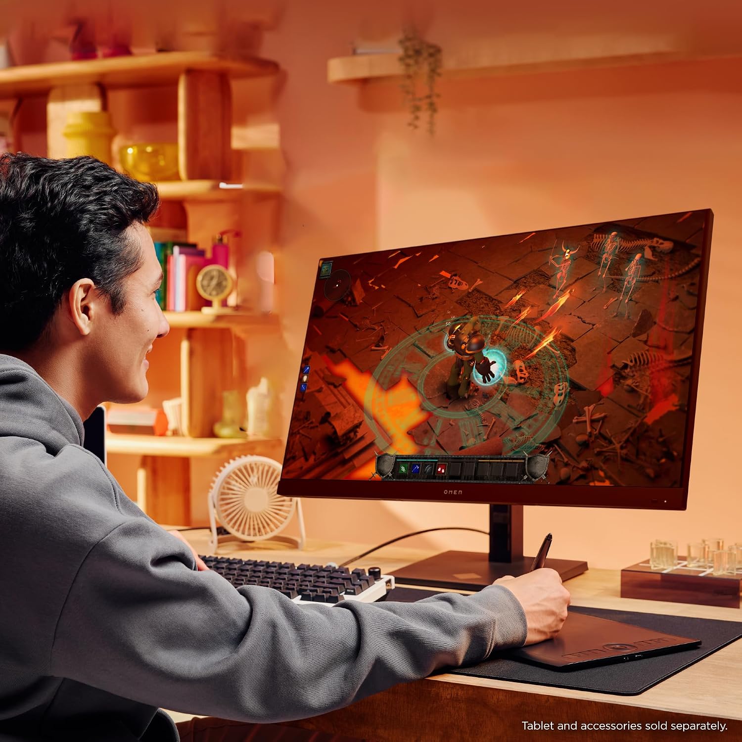 HP OMEN 31.5 inch UHD 144Hz Smart Gaming Monitor, 4K UHD Display (3840 x 2160), IPS Panel Technology, VESA DisplayHDR 400, 1ms GtG (with Overdrive), NVIDIA G-SYNC Compatible, Black, OMEN 32x (2025)