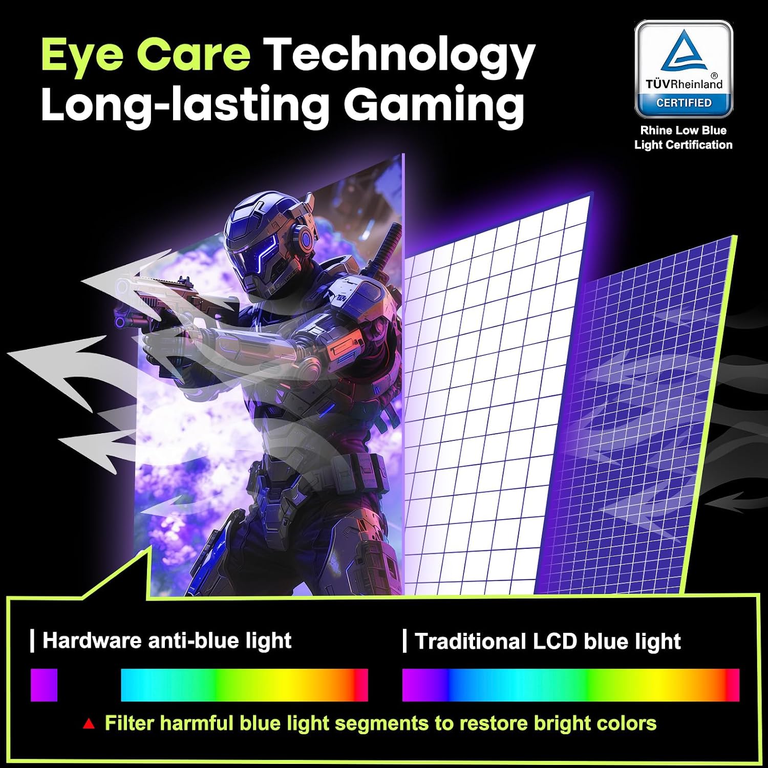 Amzfast 24.5 Inch 280Hz/240Hz FHD 1080p Gaming Monitor, 1ms Adaptive Sync, 3000:1, 126% sRGB, 93% DCI-P3, TÜV Rheinland Eye Care, HDMI 2.0 x 2 & DP 1.4 x 2, AMZG25X1 Pro