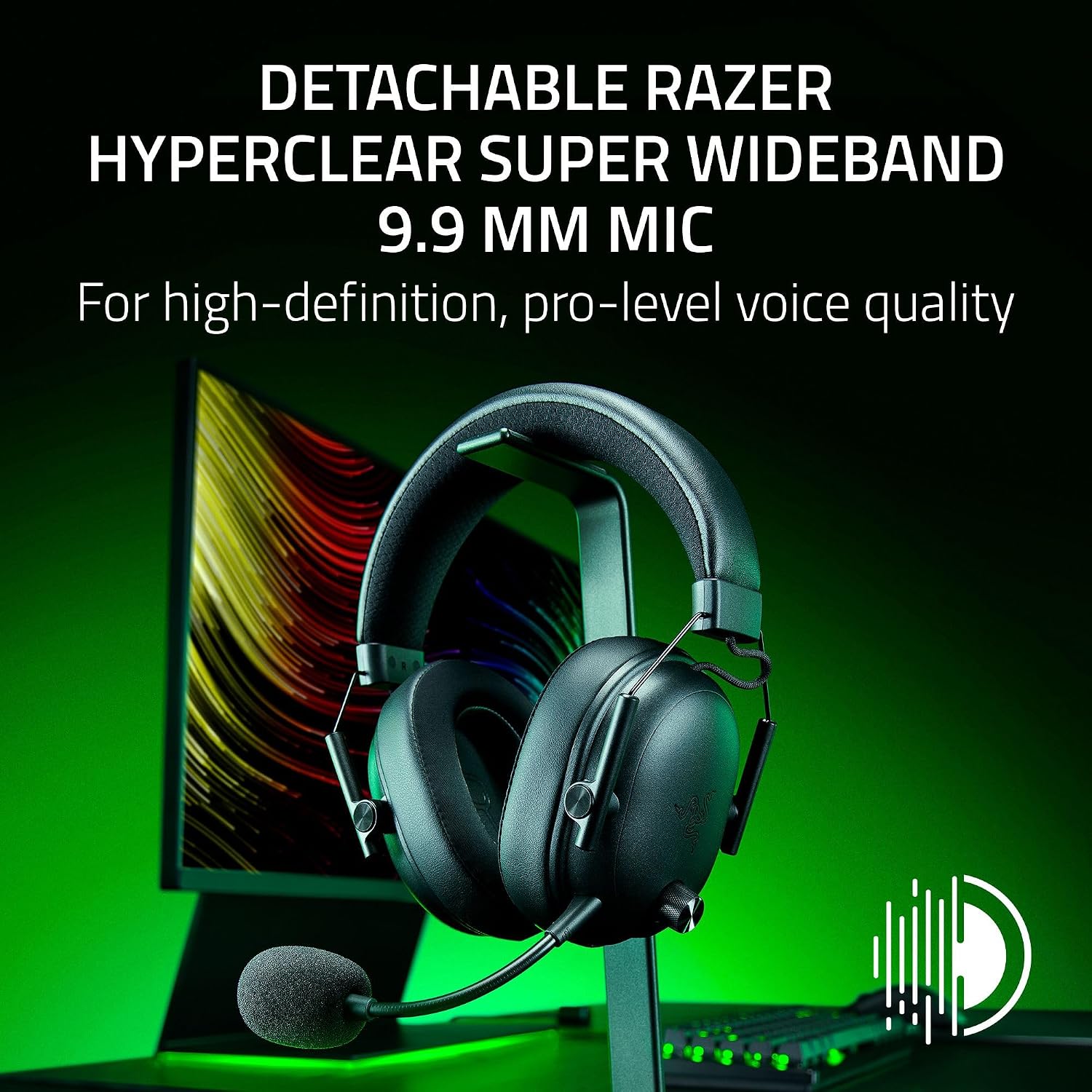 Razer BlackShark V3 Wireless Gaming Headset for PC: 50mm Drivers - Super Wideband Mic - 2.4 GHz, Bluetooth, USB - Works with Mac, PS5, Nintendo Switch, Smartphone - 70 Hr Battery - Black (Renewed)