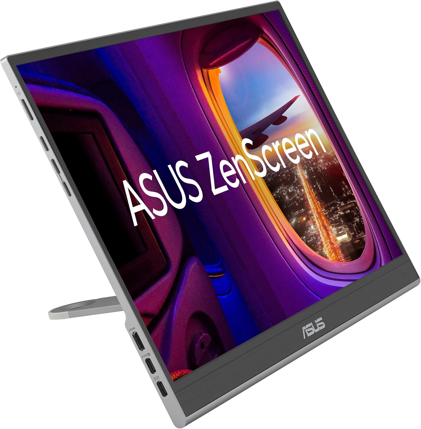 ASUS ZenScreen 16' OLED USB-C portable monitor (MQ16AHE) – Full HD, 100% DCI-P3, 1ms, HDR-10, Mini HDMI, Eye Care, Proximity Sensor, 360° kickstand, Compatible with Laptops, Smartphones, 3 yr warranty