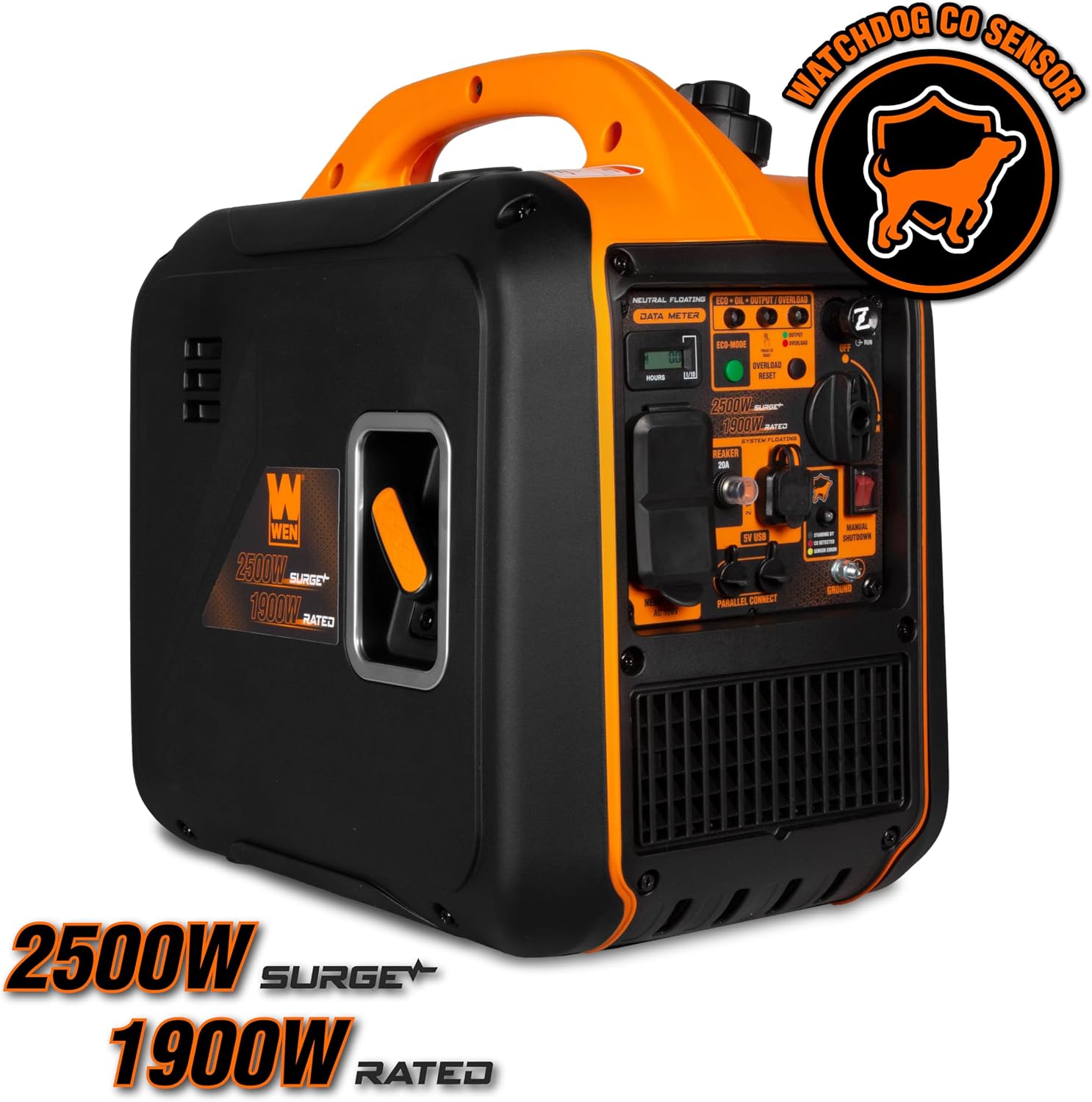 WEN 2500-Watt Inverter Generator, Quiet, Portable, and Lightweight with Fuel Shut Off and CO Watchdog (56250iX)