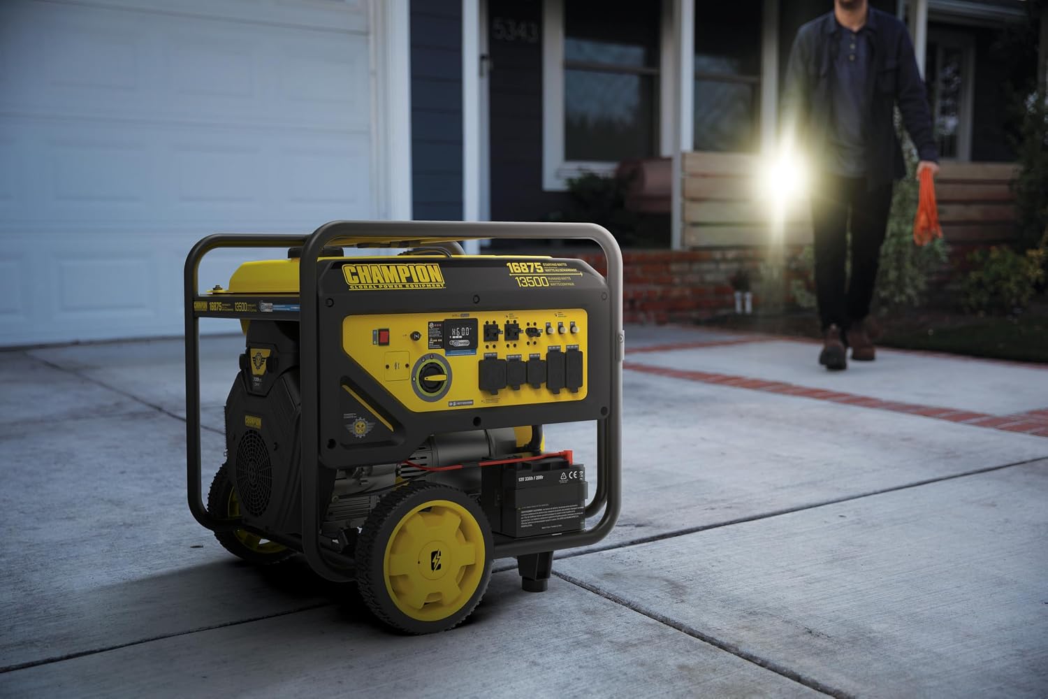 Champion Power Equipment 16,875-Watt Electric Start Home Backup Portable Generator with CO Shield®