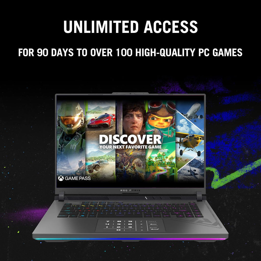 ASUS ROG Strix G16 (2023) Gaming Laptop, 16â€ Nebula Display 16:10 QHD 240Hz, GeForce RTX 4070, Intel Core i9-13980HX, 32GB DDR5, 1TB PCIe SSD, Wi-Fi 6E, Windows 11 Pro, G614JI-XS96,Eclipse Gray