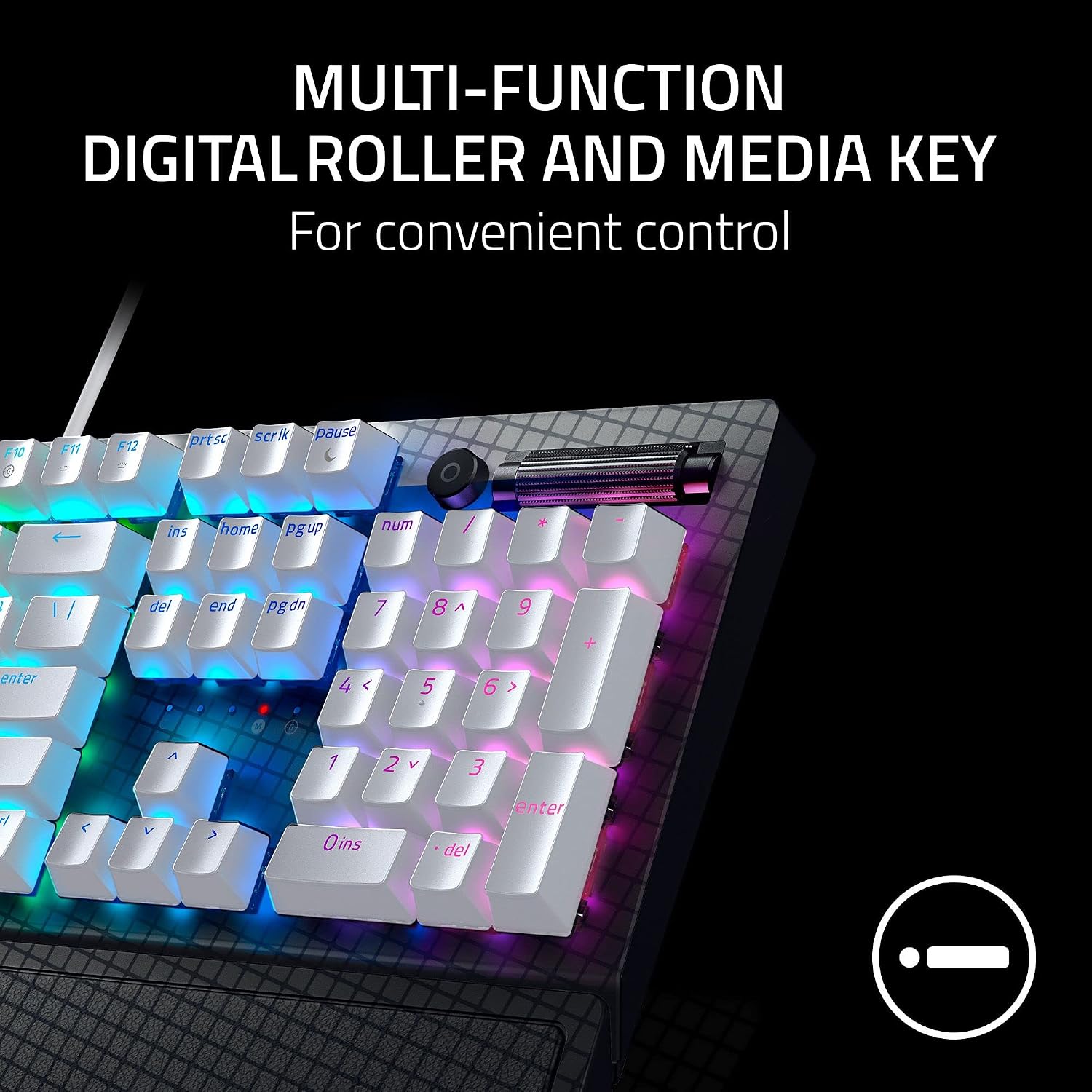 Razer BlackWidow V3 Mechanical Gaming Keyboard: Green Mechanical Switches - Tactile & Clicky - Chroma RGB Lighting - UV-Coated ABS Keycaps - Programmable Macros - Roblox Edition