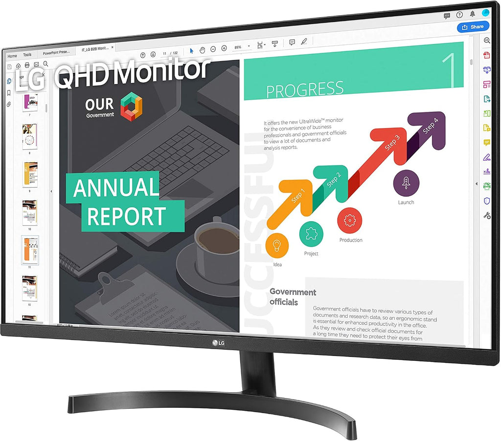 LG QHD 32-Inch Computer Monitor 32QN600-B, IPS with HDR 10 Compatibility and AMD FreeSync, Black