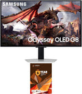 Samsung 32DG8 32 Inch Odyssey G80SD 4k UHD Smart Gaming Monitor with 6 Year Amber Protection Plan (2024)