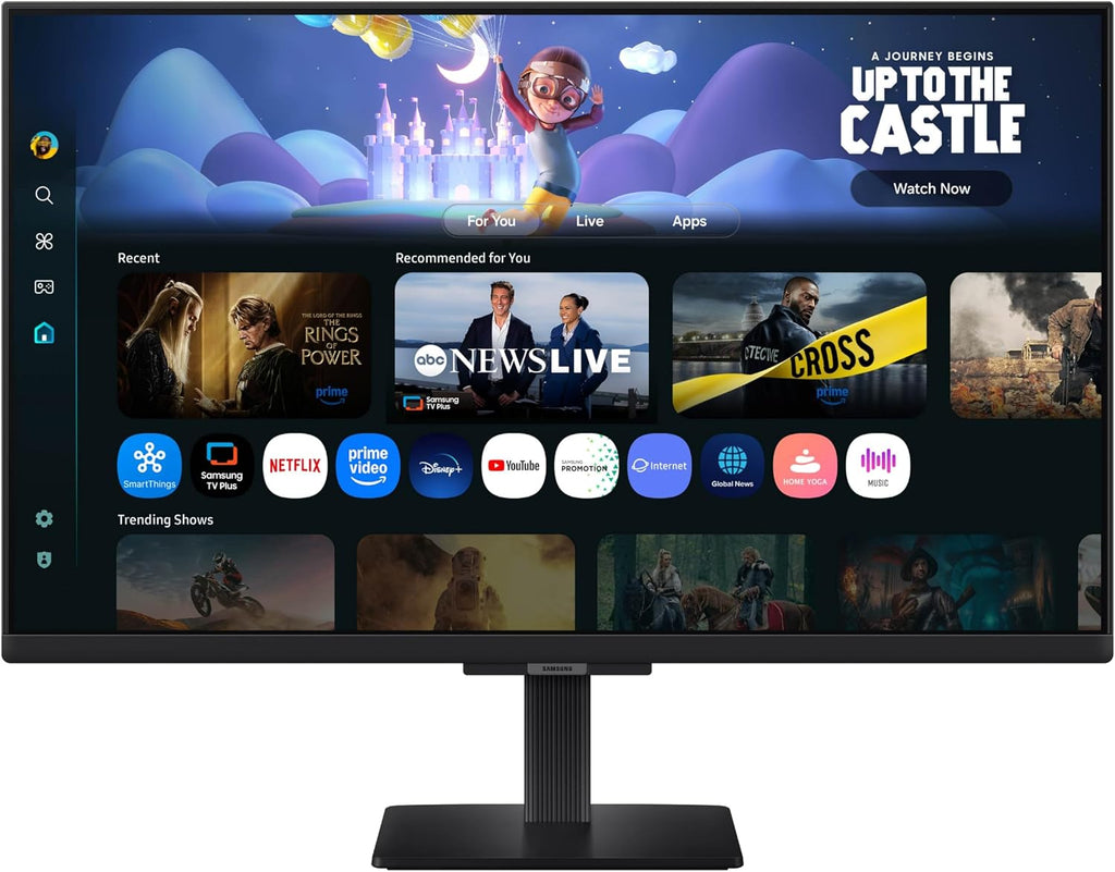 Samsung 27-Inch M5 (M50F) Series FHD Smart Monitor with Streaming TV, Speakers, HDR10, Gaming Hub, Multiple Ports, Workout Tracker, Vision Accessibility Tools, Black, LS27FM502ENXZA