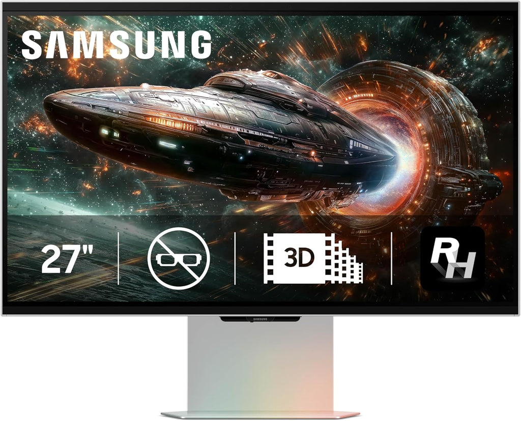 Samsung LS27FG900XNXZA 27 Inch Odyssey 3D 4K 165Hz Gaming Monitor with 6 Year Amber Protection Plan (2025)