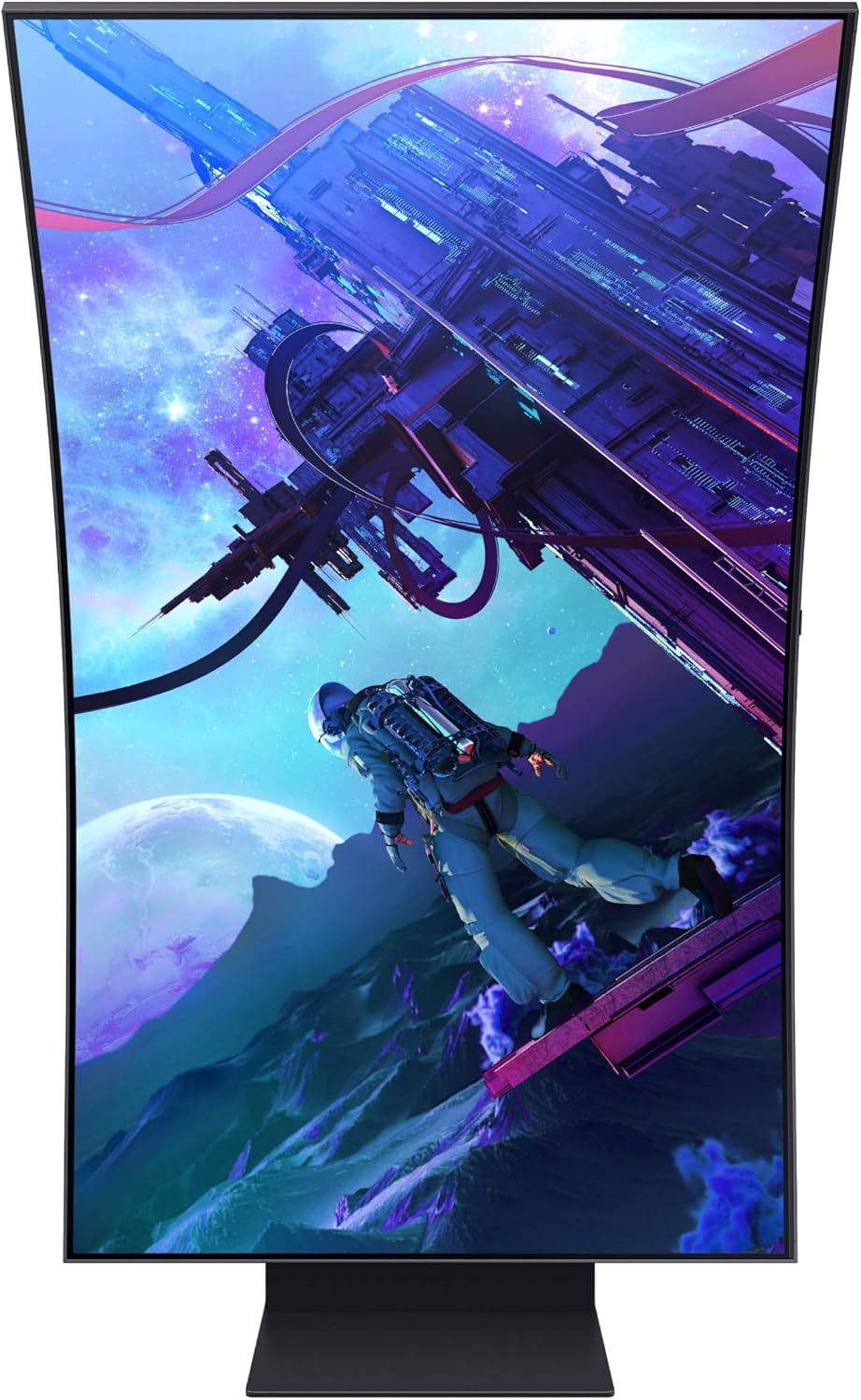 Samsung 55' Odyssey Ark 2nd Gen 4K UHD 1000R Curved Gaming Monitor, 165Hz, 1ms, 4 Input Multi View, Quantum Mini-LED, AMD FreeSync Premium Pro, HDR 10+, Height Adjustable Screen, LS55CG970NNXGO