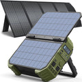 BROWEY 1600W (3200W Peak) Portable Power Station with 120W Solar Panel, 1024Wh LiFePO4 Battery with Built-in Solar Panel, Fast Charging, Solar Generator for Camping, RV, Home Backup, Emergency