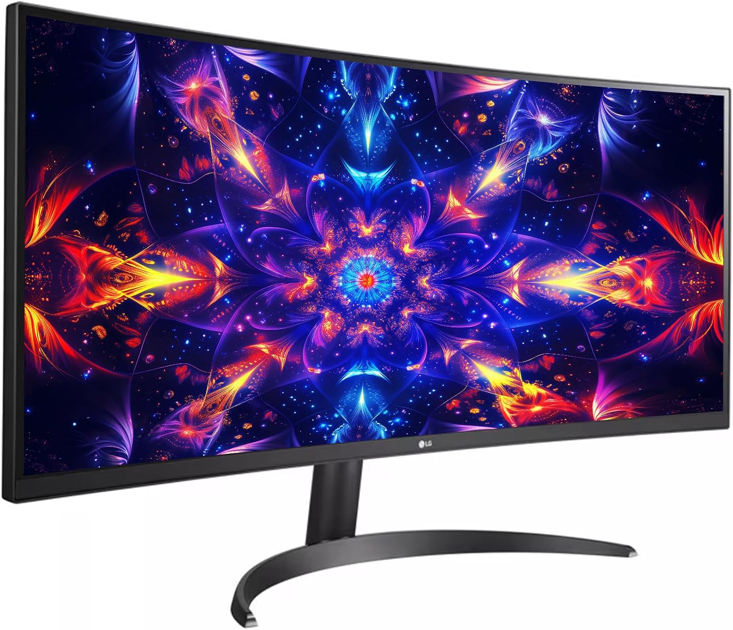 LG 34' Curved UltraWide QHD(3440x1440) IPS Monitor, Dynamic Action Sync, HDR10, sRGB 99%, OnScreen Control, Dual Controller, Multitasking and Content creation, HDMI/DisplayPort, Tilt Adjustable, Black