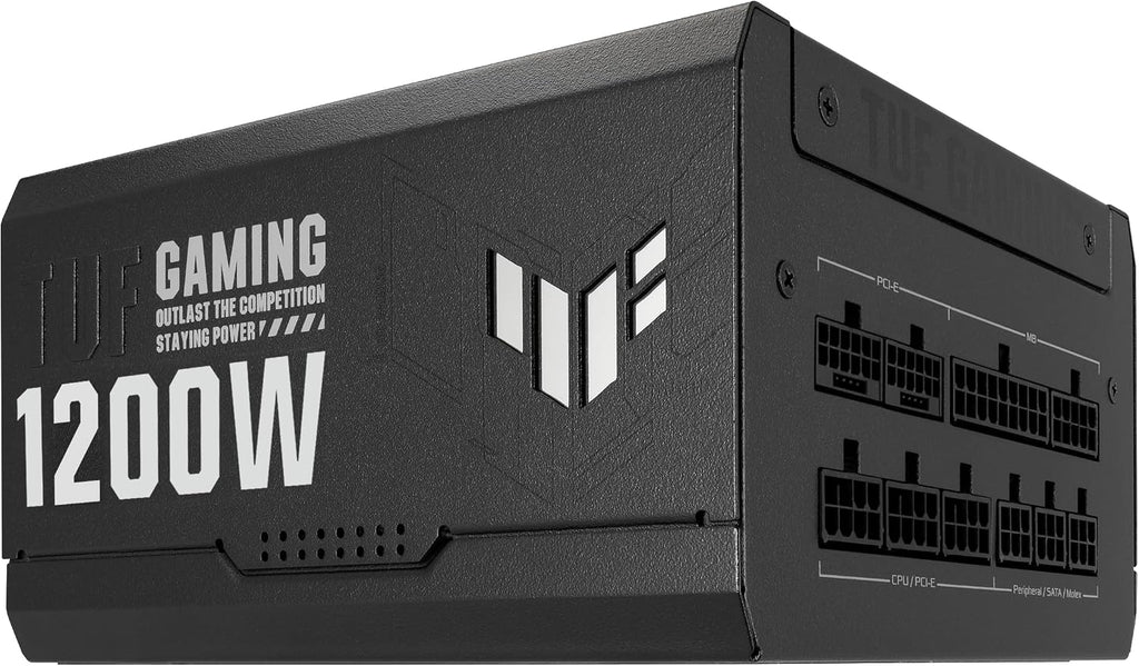 ASUS TUF Gaming 1200W Gold (1200 Watt, ATX 3.0 Compatible Fully Modular Power Supply, 80+ Gold Certified, Military-Grade Components, Dual Ball Bearing, Axial-tech Fan, PCB Coating, 10 Year Warranty)