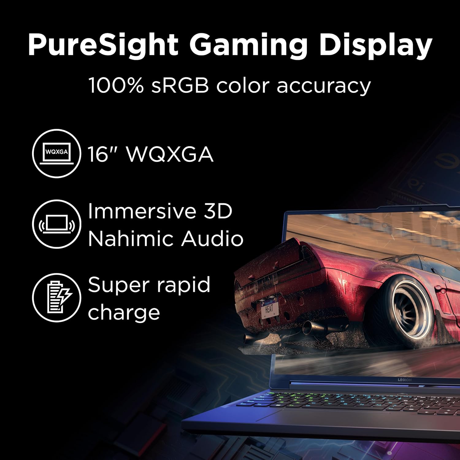 Lenovo Legion 5i Gaming Laptop - NVIDIA GeForce RTX 4070 8G - 16' WQXGA Display - Intel Core i7-14650HX - 32GB RAM - 512GB SSD - Windows 11 Home - Luna Grey