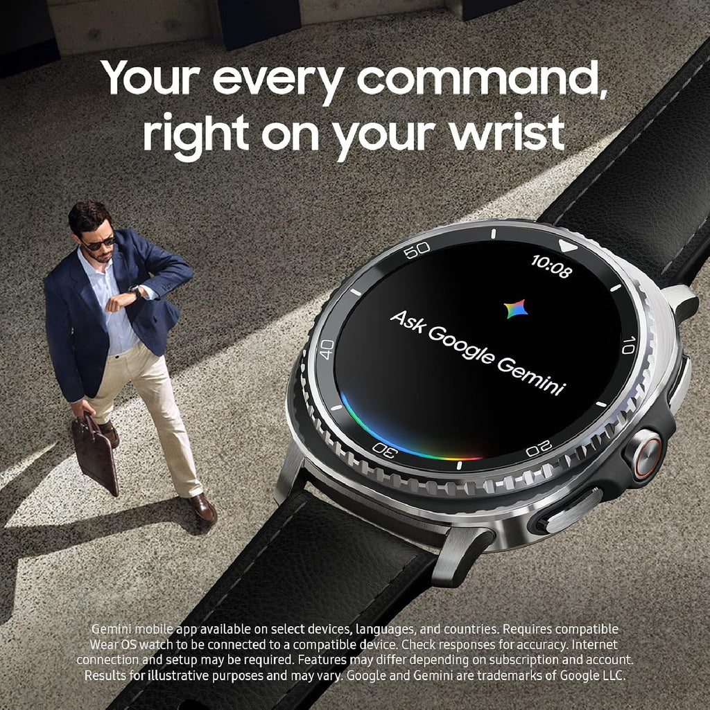 Samsung Galaxy Watch 8 Classic (2025) 46mm Bluetooth Smartwatch, Cushion Design, Rotating Bezel, Quick Button, Sleep Coaching, Running Coach, Energy Score, White [US Version, 2 Yr Warranty]
