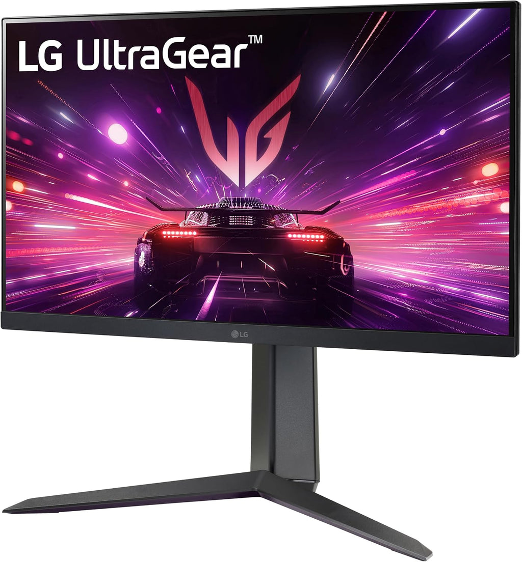 LG 24GS65F-B 24-inch Ultragear Full HD (1920 x 1080) IPS Gaming Monitor, 180Hz, 1ms, NVIDIA G-Sync Compatible, AMD FreeSync, HDR10, HDMI, DisplayPort, Tilt/Height/Pivot Adjustable Stand, Black