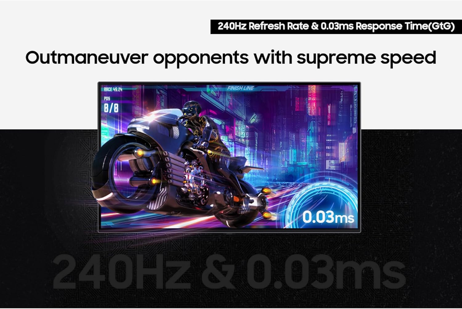 Samsung 32' Odyssey OLED G8 (G80SD) Series 4K UHD Smart Gaming Monitor w QD-OLED, 240Hz 0.03ms, G-Sync Compatible, Glare-Free Display, Sleek Metal Design, LS32DG800SNXZA, 3 Yr Warranty