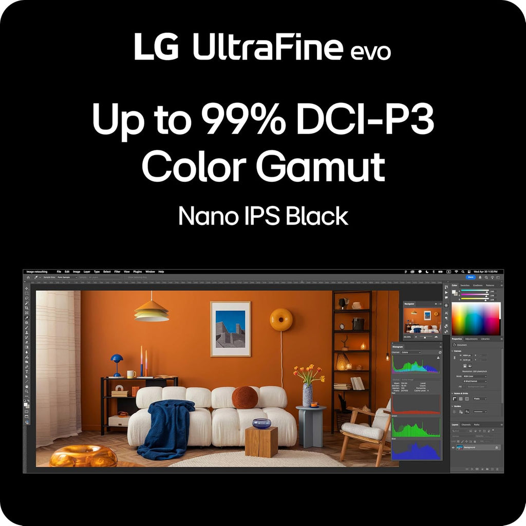 LG 40U990A-W 40-inch Ultrafine evo 5K2K WUHD (5120 x 2160) Nano IPS Curved Monitor, Thunderbolt 5, DisplayHDR 600, Built-in Speaker, 120Hz, HDMI 2.1, DP 2.1, USB C, Tilt/Height/Swivel Stand, White