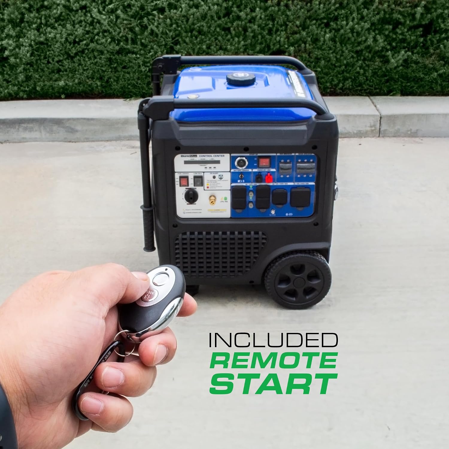 DuroMax XP9500iHT 9,500-Watt Tri Fuel Portable Digital Inverter Generator - Gas, Propane & Natural Gas, Remote Electric Start, Whole Home Power Backup, Transfer Switch Ready, RV & Emergency Ready