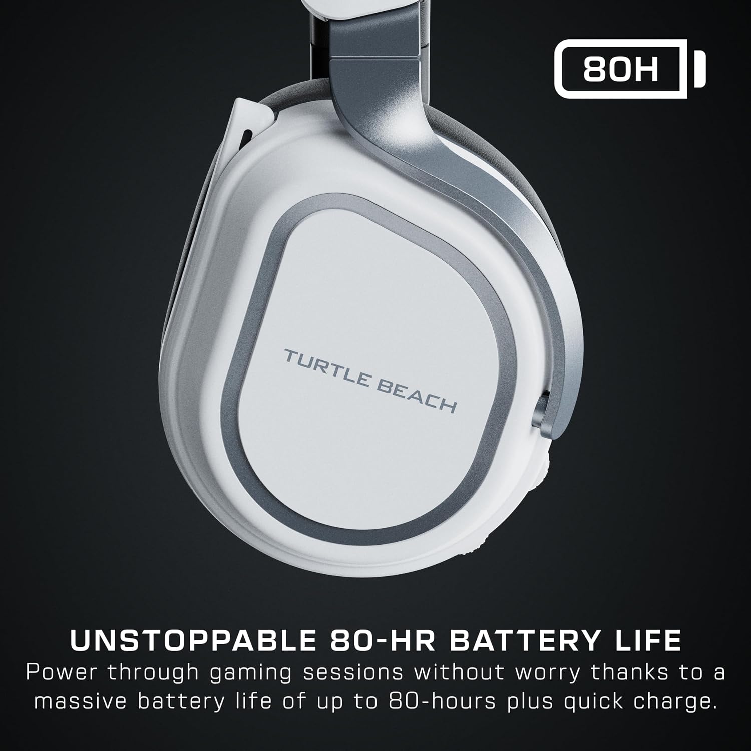 Turtle Beach Stealth 700 Wireless Multiplatform Amplified Gaming Headset for PS5, PS4, PC, Mobile – AI Noise-Cancelling Mic, Bluetooth, Rechargeable Battery, Dual Transmitters, White (Renewed)