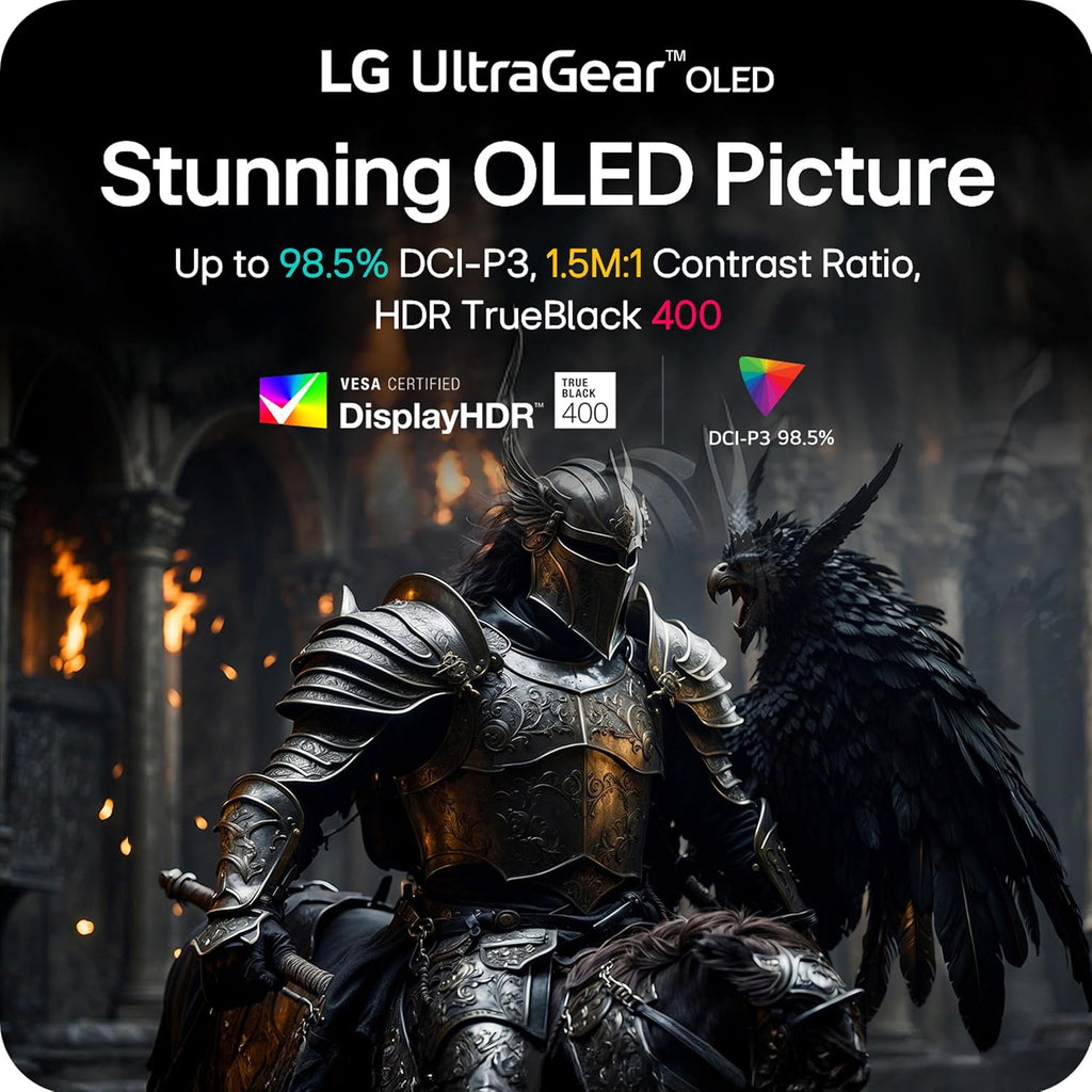 LG 45GX900A-B 45-Inch Ultragear WQHD (3440 x 1440) OLED Curved Gaming Monitor, 240Hz, 0.03ms, NVIDIA G-Sync, VESA DisplayHDR True Black 400, HDMI 2.1, DisplayPort, USB Type-C PD 65W, Black
