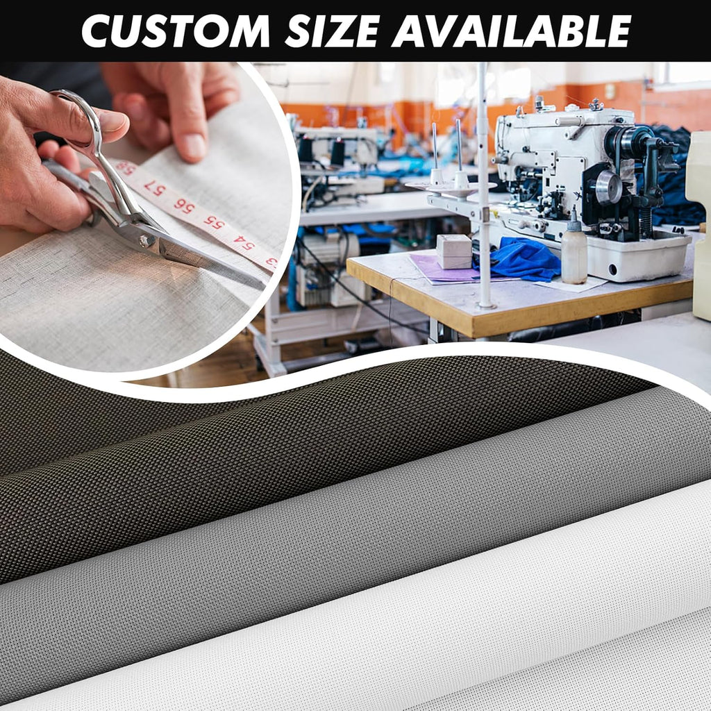 Artpuch Custom Size Outdoor Roller Shade 5' W x 8' H, Cordless Patio Shades Roll Up Outdoor Blinds with 5% Openness Solar Fabric Light Filtering for Porch, Gazebo, Pergola, White