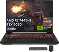 ASUS TUF A16 16' WUXGA 144Hz Gaming Laptop, AMD Ryzen 7 7445HS, GeForce RTX 4050 Graphics, 64GB DDR5, 2TB SSD, 1-Zone RGB Backlit Keyboard, Copilot, Wi-Fi 6, Win 11, Gray, 1TB Docking Station Set