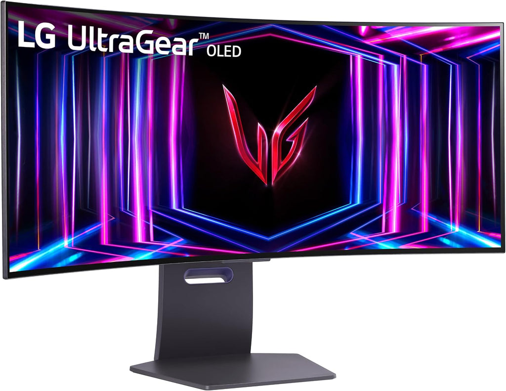 LG 34GS95QE 34-inch Ultragear OLED Curved Gaming Monitor WQHD 1440p 800R 240Hz 0.03ms AMD FreeSync Premium Pro NVIDIA G-Sync HDMI 2.1 DisplayPort Tilt/Height/Swivel Stand Black