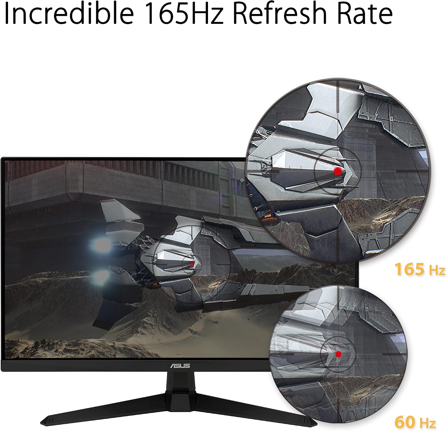 ASUS TUF Gaming 27' 1080P Gaming Monitor (VG277Q1A) - Full HD, 165Hz (Supports 144Hz)(Renewed)