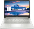 HP Stream 14' HD Laptop, Intel Celeron N4120 Processor, 4GB RAM, 128GB eMMC, Intel UHD Graphics, 720p Webcam, WiFi, HDMI, Windows 11 S, Silver (Renewed)