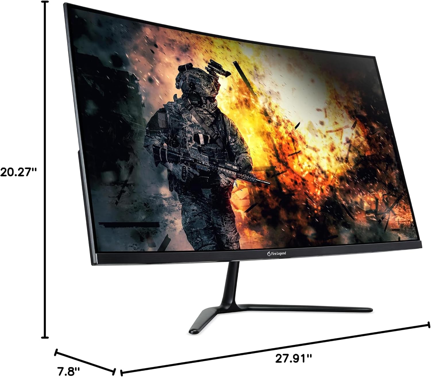 AOPEN by Acer 32HC5QR S3biipx 31.5' Full HD 1920 x 1080 16:9 Curved Gaming Monitor | AMD FreeSync Premium | 180Hz | 1ms TVR | Adjustable Tilt | VESA Mountable | 1 x Display Port 1.4 & 2 x HDMI 2.0