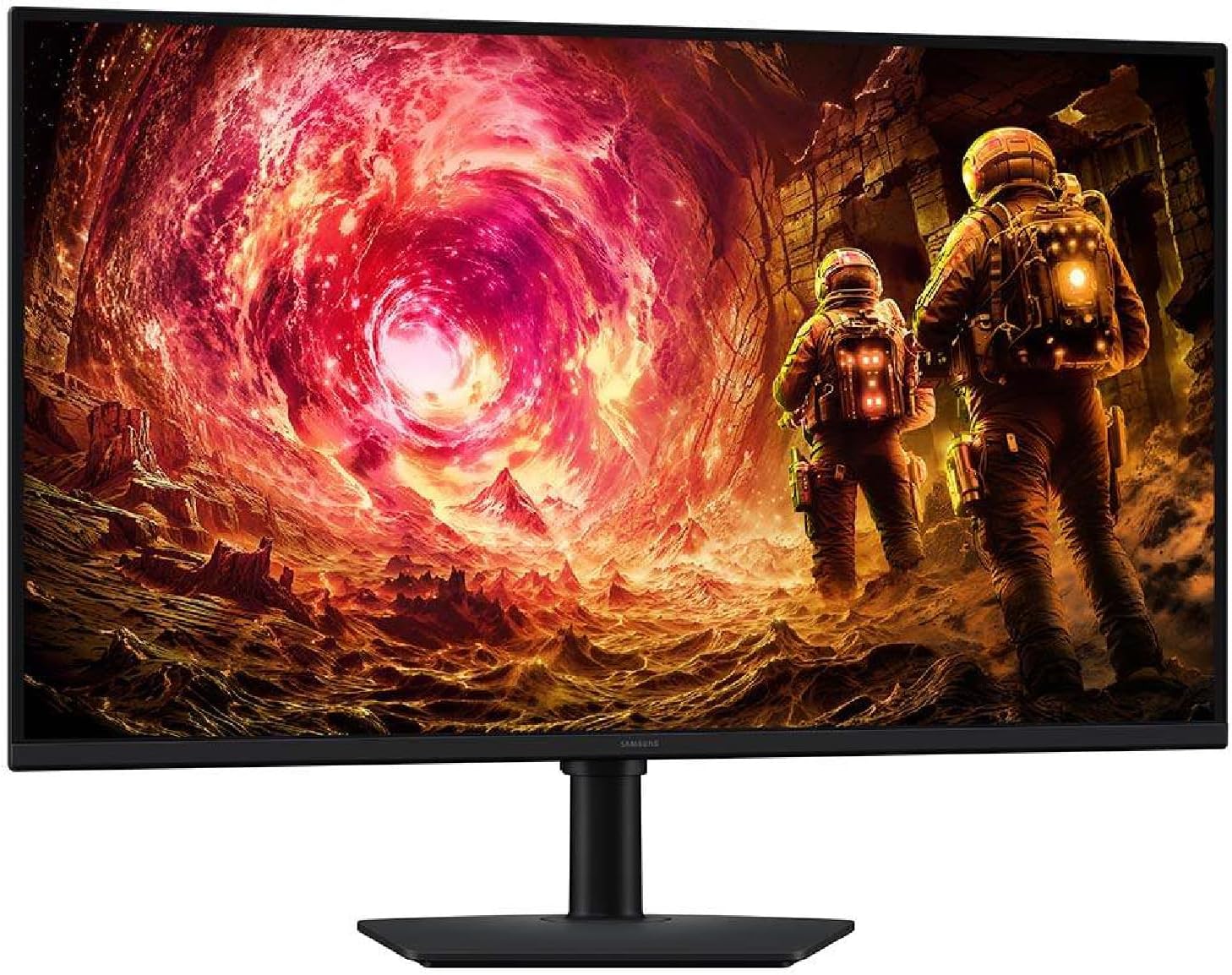 Samsung 32' Odyssey G5 G50F QHD Resolution Gaming Monitor, 180Hz Refresh Rate, Fast IPS Panel, HDR10, NVIDIA G-Sync Compatible, 1ms Response Time (GtG), AMD FreeSync™, Adjustable Stand, LS32FG502ENXZA