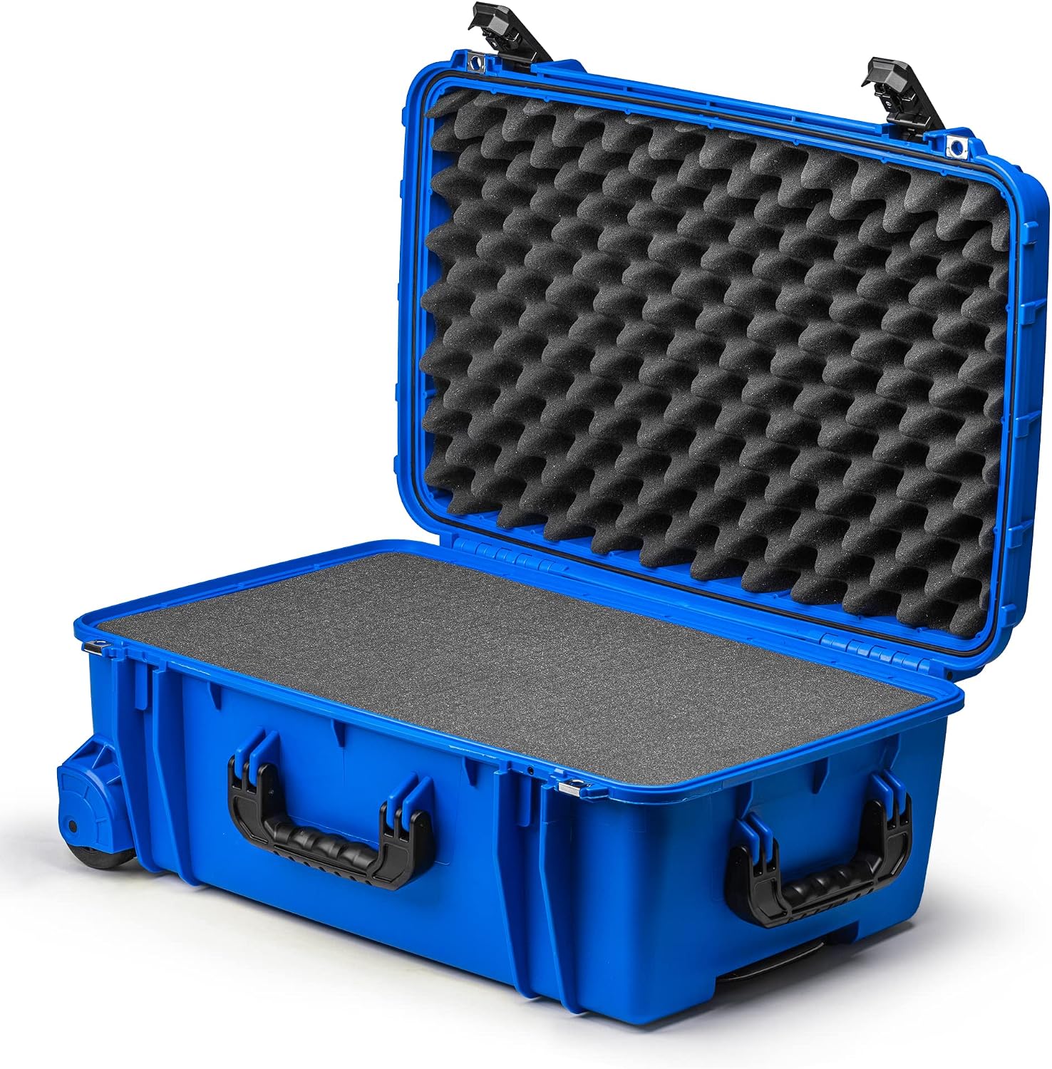 Seahorse 920 Heavy Duty Protective Dry Box Case With Foam - TSA Approved / Mil Spec / IP67 Waterproof / USA Made for Scuba Gear, Gaming Rigs, Sound Equipment, Travel (Blue)